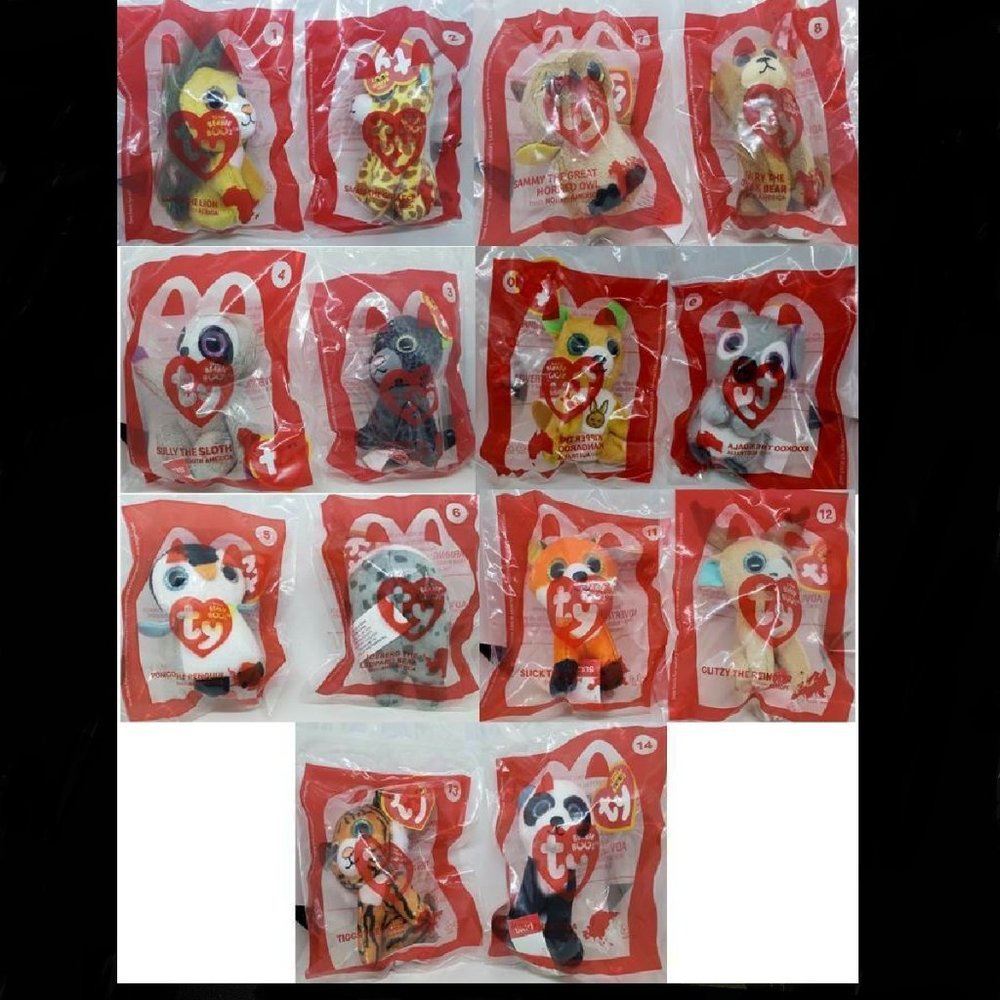 ⚡McDonald's 2021 Ty TEENIE BEANIE BOOS - Complete Set of 14 ⚡ New in Bag…